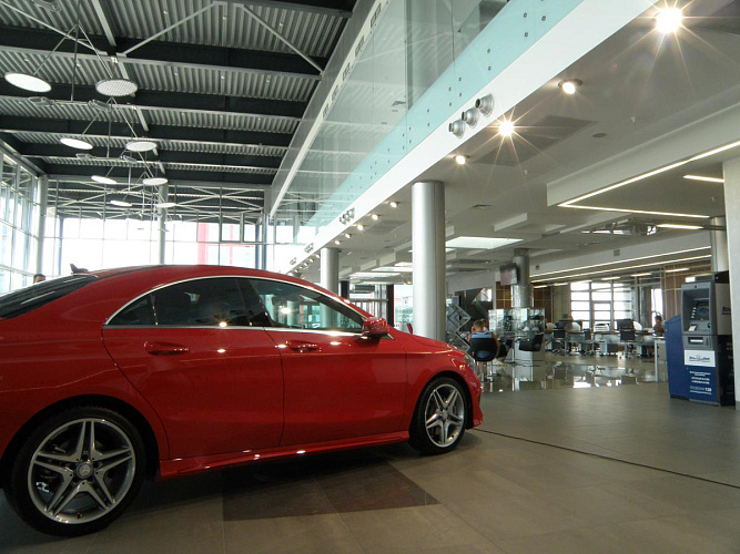 Автосалон Mercedes-Benz - освещение рис.5